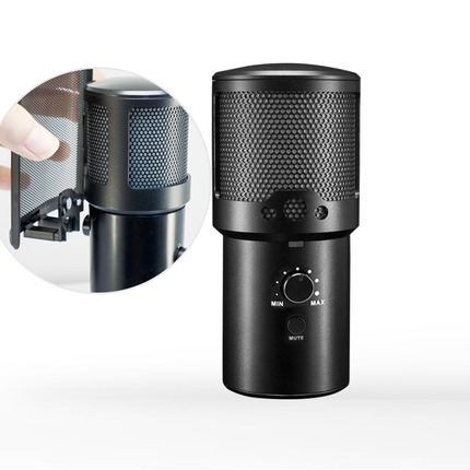 磁気フィルター付きデスクトップUSBマイク