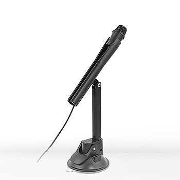 Microfone de base com ventosa de mesa