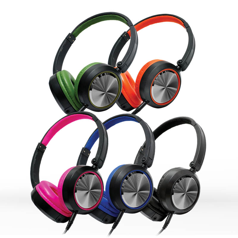 Fones de ouvido estéreo CD-46 com microfones em linha