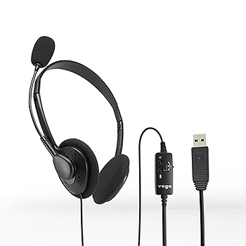 USB 立體聲耳麥+音量控制盒, YTH-306MUV