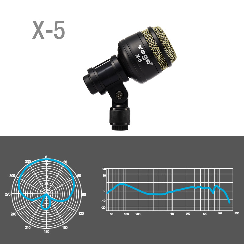 Kit de microfone de bateria DX-7