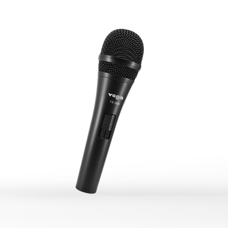 A blue microphone positioned against a clean white background, highlighting its vibrant color and sleek design.
